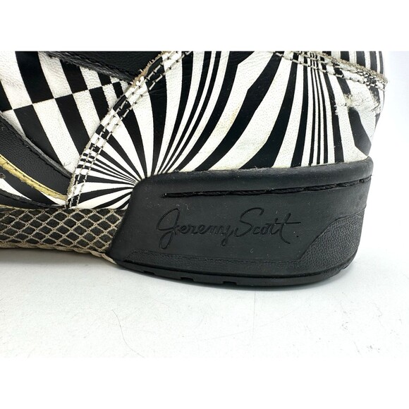Adidas Jeremy Scott Wings Op Art Black White Multi Pattern US 10 Rare HTF main image 11